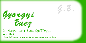 gyorgyi bucz business card